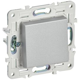 SKANDY Выключатель 1-клавишный 10А SK-V01S серебряный IEK