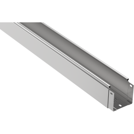 Лоток крашенный неперфорированный 100х100х3000мм, RAL 9016, IEK CLNK10-100-100-3