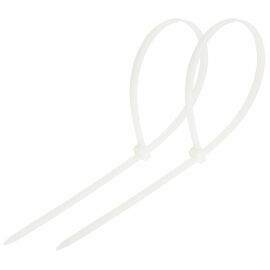 Хомут-стяжка 3,6x250мм, белый, уп.100шт, REXANT 07-0250