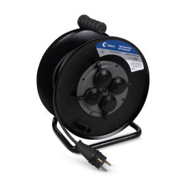 Удлинитель силовой КГ 4 розетки, 4000Вт, 30м, Cabeus EC-C-4.0-FR-G-30-IP44