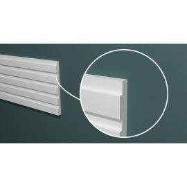 Стеновой молдинг "Грани" под покраску 150Х10Х2000мм, Decor-Dizayn DD904