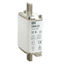Вставка плавкая предохранителя ППНИ-33, габарит 00С, 32А, IEK DPP11-032