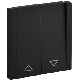 FORTE&PIANO Выключатель жалюзи 10А FP111M металл черный IEK