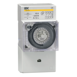 Таймер ТЭМ181 аналоговый 16А 230В на DIN-рейку, IEK MTA20-16