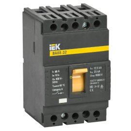 Выключатель автоматический ВА88-32 3Р 80А 25кА, IEK SVA10-3-0080