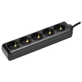 Удлинитель У05 5 мест с заземлением 5м 3х1мм2 16А/250В черный IEK