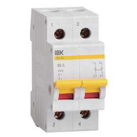 Выключатель нагрузки (мини-рубильник) ВН-32 2Р 40А, IEK MNV10-2-040