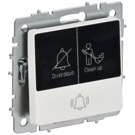 BRITE Кнопка звонка с индикацией для отелей 10А ВС10-1-9-БрАБ арктический белый IEK