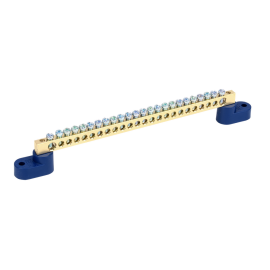 Шина N "ноль" на двух угловых изол ШНИ-6х9-24-У2-С, IEK YNN10-69-24C2-K07