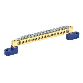 Шина N "ноль" на двух угловых изол ШНИ-8х12-16-У2-С, IEK YNN10-812-16C2-K07