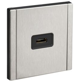 FORTE&PIANO Розетка HDMI FP740M металл никель IEK