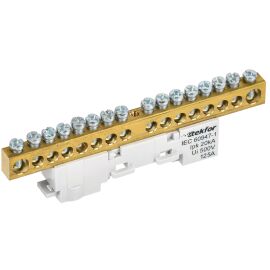 TEKFOR Шина L "фаза" неизолированная на универсальном держателе 8х12-16-Ср IEK