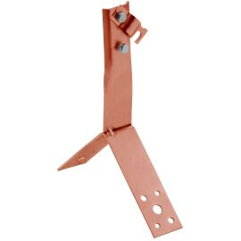 Держатель проводника круглого 6-10мм винтовой для конька h=80мм медь IEK