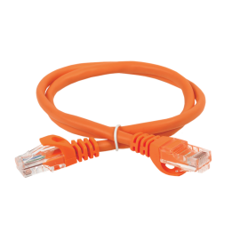 Патч-корд 4 пары, 2хRJ45, 10м, Кат.5e, UTP, оранжевый, PVC, ITK PC07-C5EU-10M
