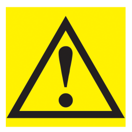 Этикетка самоклеящаяся: 150х150мм, "Внимание опасность", IEK YPC20-VNOPS-2-010