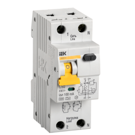 Выключатель автоматический АВДТ 32 C50, 100мА, тип A, IEK MAD22-5-050-C-100