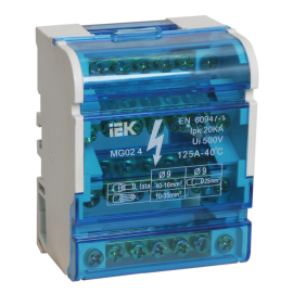 Шины на DIN-рейку в корпусе (кросс-модуль) ШНК 4х7 3L+PEN, IEK YND10-4-07-100