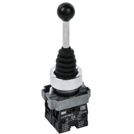 Джойстик LA167-PA12 2 на 2 положения 2NC с фиксацией черный IEK