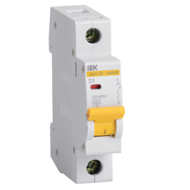 Выключатель автоматический ВА47-29 1Р 1А 4,5кА х-ка D, IEK MVA20-1-001-D