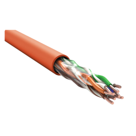 Кабель UTP 2 пары, Кат.5е, внутр., 0,52мм, PVC, оранж., 305м, ITK LC1-C5E02-157