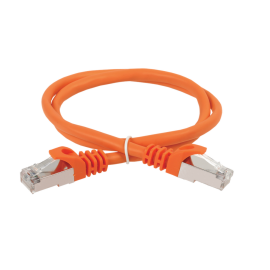 Патч-корд 4 пары, 2хRJ45, 0,5м, Кат.5e, FTP, оранжевый, LSZH, ITK PC07-C5EFL-05M