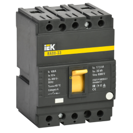 Выключатель автоматический ВА88-33 3Р 100А 35кА, IEK SVA20-3-0100