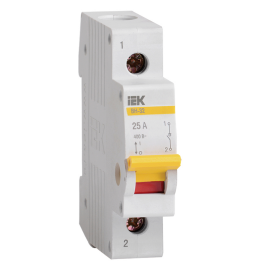 Выключатель нагрузки (мини-рубильник) ВН-32 1Р 25А, IEK MNV10-1-025