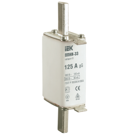 Вставка плавкая предохранителя ППНИ-33, габарит 0, 125А, IEK DPP20-125