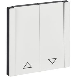 FORTE&PIANO Выключатель жалюзи 10А FP211M металл белый IEK