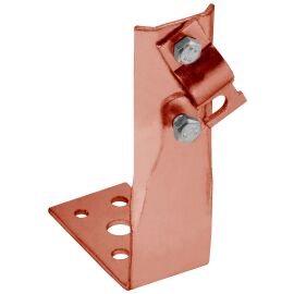 Держатель проводника круглого 6-10мм винтовой угловой h=60мм медь IEK