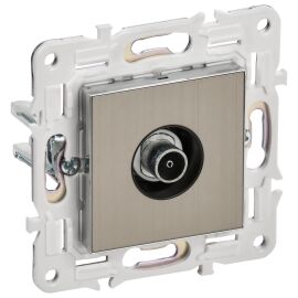 SKANDY Розетка TV оконечная SK-A12N металл никель IEK