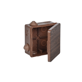 Коробка расп. для о/п КМ, 100х100х50мм, IP54, 8 гермовводов, дуб IEK UKO31-100-100-050-K24-54