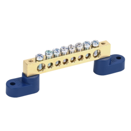 Шина N "ноль" на двух угловых изол ШНИ-8х12-8-У2-С, IEK YNN10-812-8C2-K07