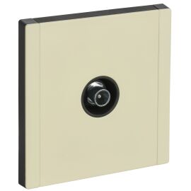 FORTE&PIANO Розетка TV проходная FP829M металл серый сланец IEK