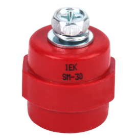 Изолятор SM30 (М8) силовой с болтом, IEK YIS11-30-08-B