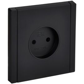 FORTE&PIANO Розетка 1-местная без заземления без защитных шторок винтовое крепление 10А FP118M метал