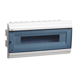 Корпус пластиковый ЩРВ-П-18 модулей встраиваемый, белый, IP41, IEK MKP82-V-18-41-10