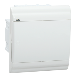 Корпус пластиковый ЩРВ-П-9 модулей встраиваемый, белая дверь, IP41, IEK MKP82-V-09-WD-41-20
