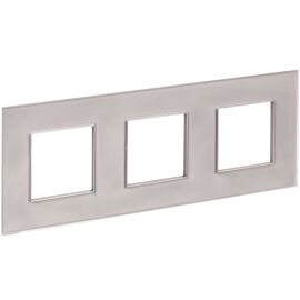 SKANDY Рамка 3-местная SK-F23Sh стекло шампань IEK