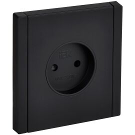 FORTE&PIANO Розетка 1-местная без заземления с защитными шторками винтовое крепление 10А FP117M мета