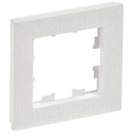 BRITE Рамка 1-местная РУ-1-Бр белый рифленый IEK