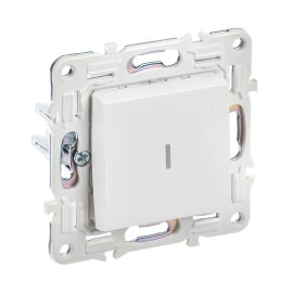 Выключатель 1-клавишный с индикацией, 10А, SK-V07W, белый, SKANDY IEK SK-V10-1-10-K01