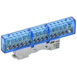 TEKFOR Шина N "ноль" изолированная на универсальном держателе 8х12-16-С IEK