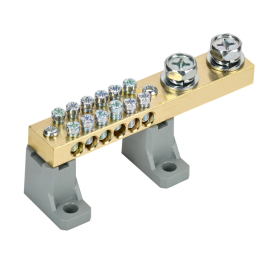 Шина N "ноль" на двух угловых изоляторах 200А ШНИ-10х18-12-L2-С, IEK YNN30-12-C2-K03 