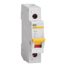Выключатель нагрузки (мини-рубильник) ВН-32 1Р 63А, IEK MNV10-1-063
