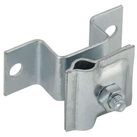 Держатель-зажим соединительный проводника круглого 6-10мм опорный L=30-40мм оцинкованная сталь HDZ I