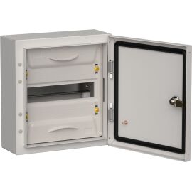 TITAN 5 Корпус металлический ЩРн-12 (1х12) 335х310х140мм IP54 серый (одна дверь) IEK