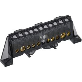 TEKFOR Шина N "ноль" в комбинированном DIN-изоляторе "Стойка" 8х12-(4+5)-Ч IEK