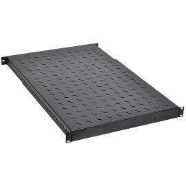 ITK Полка стационарная 19" 1U регулируемая по глубине нагрузка до 150кг 500-900мм черная РФ