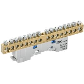 TEKFOR Шина N "ноль" неизолированная на универсальном держателе 8х12-16-С IEK